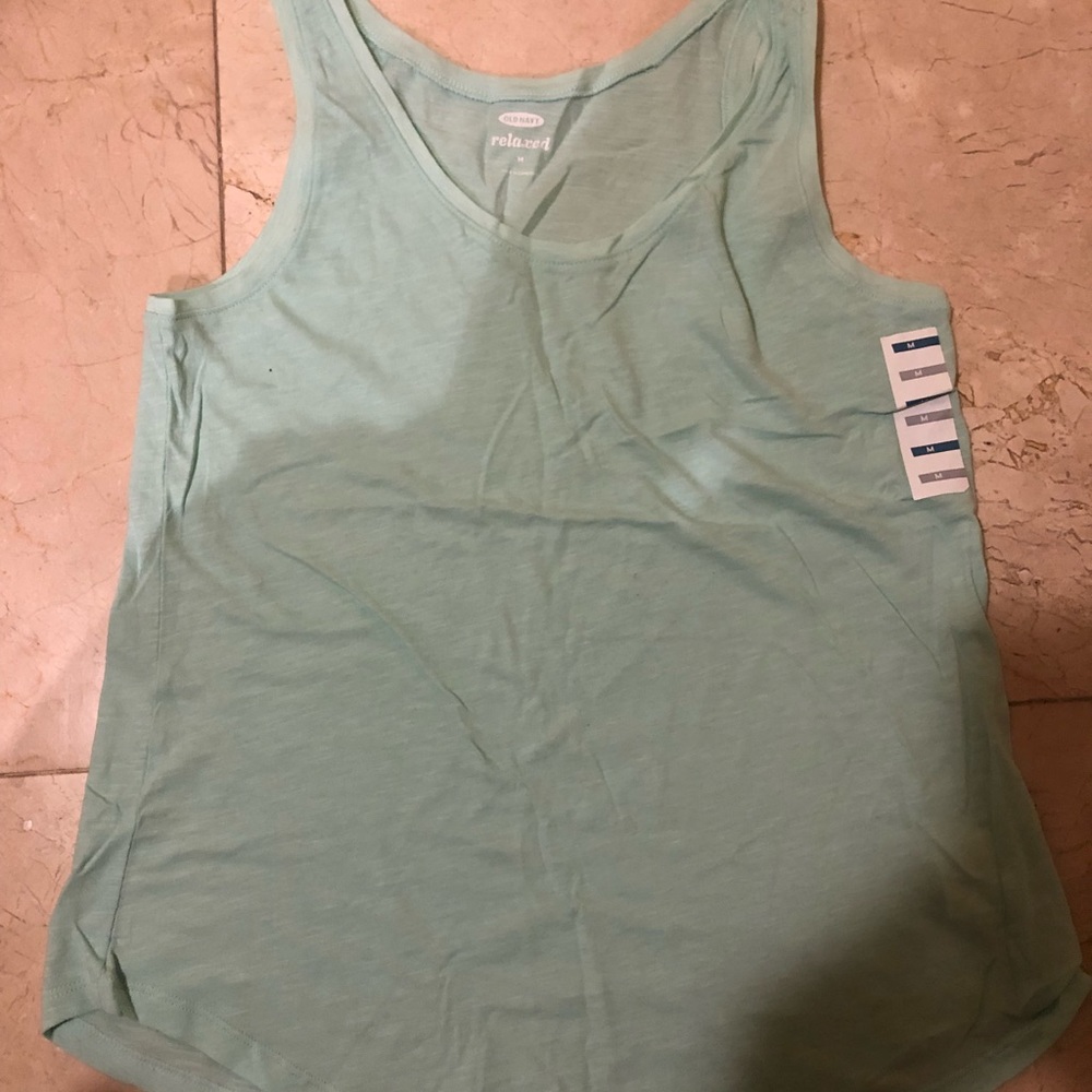 Old Navy Light Green Tank Top Medium